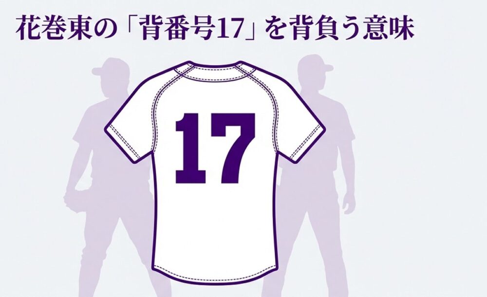 花巻東の背番号17のユニフォーム。菊池雄星、大谷翔平も背負った「出世番号」としての背景解説。