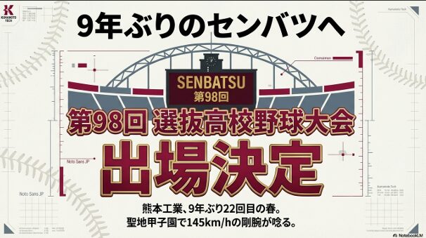 第98回選抜高校野球大会への出場決定と甲子園での躍動への期待