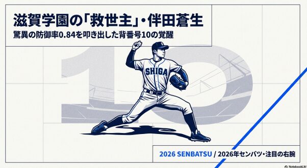 滋賀学園 伴田 Wエースで甲子園へ