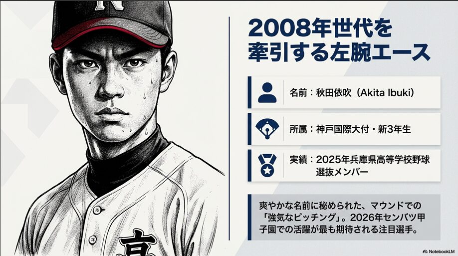 秋田投手のプロフィール