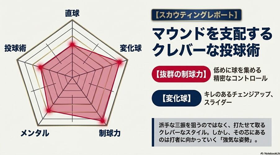 マウンドを支配するクレバーな投球術