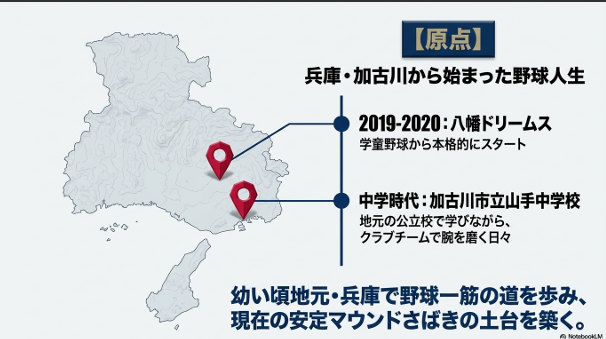 加古川市から始まった野球人生