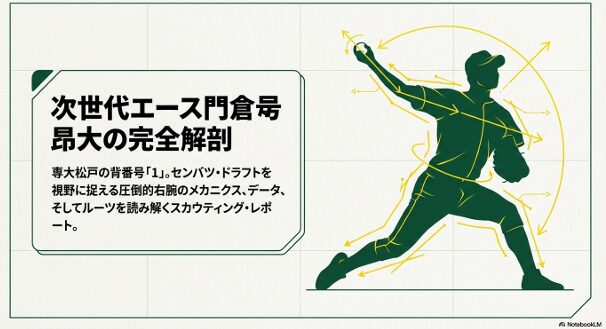 専大松戸のエース・門倉のシルエット映像