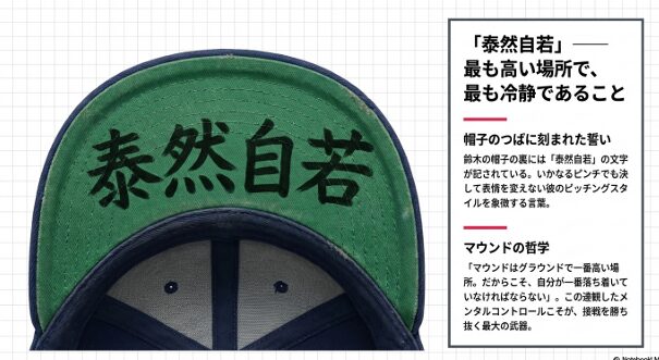 座右の銘「泰然自若」とマウンドの哲学