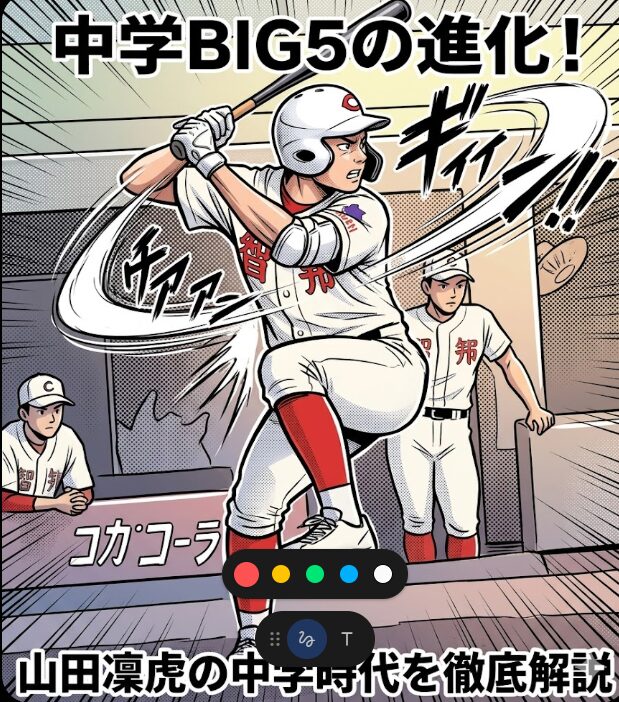 智辯和歌山 山田捕手のバッティングホーム