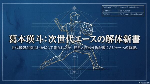 健大高崎高校のトッププロスペクト、葛本瑛斗選手のプレミアムスカウティングレポートの表紙画像