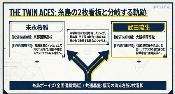 糸島ボーイズの2枚看板は京都国際と大阪桐蔭へ
