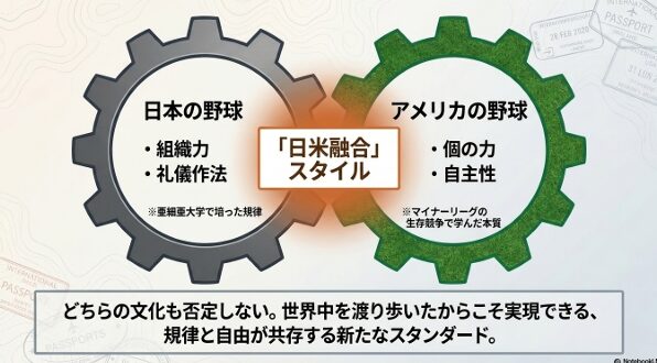 日本の野球の組織力・礼儀作法とアメリカの野球の個の力・自主性を掛け合わせた日米融合スタイル